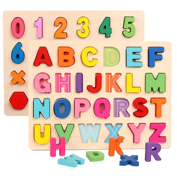 0-20 numbers Wooden jigsaw puzzle For Toddlers, Abc Case Letter And Number Educational Toys