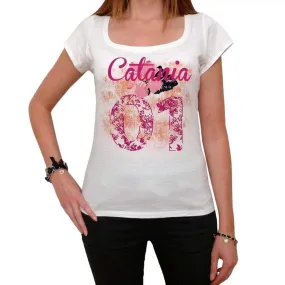 01, Catania, Women's Short Sleeve Round Neck T-shirt 00008