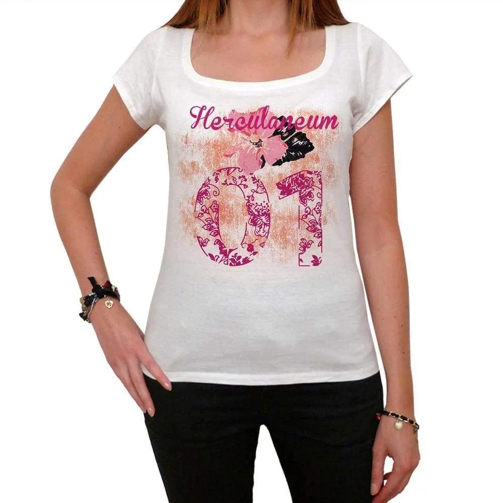 01, Herculaneum, Women's Short Sleeve Round Neck T-shirt 00008