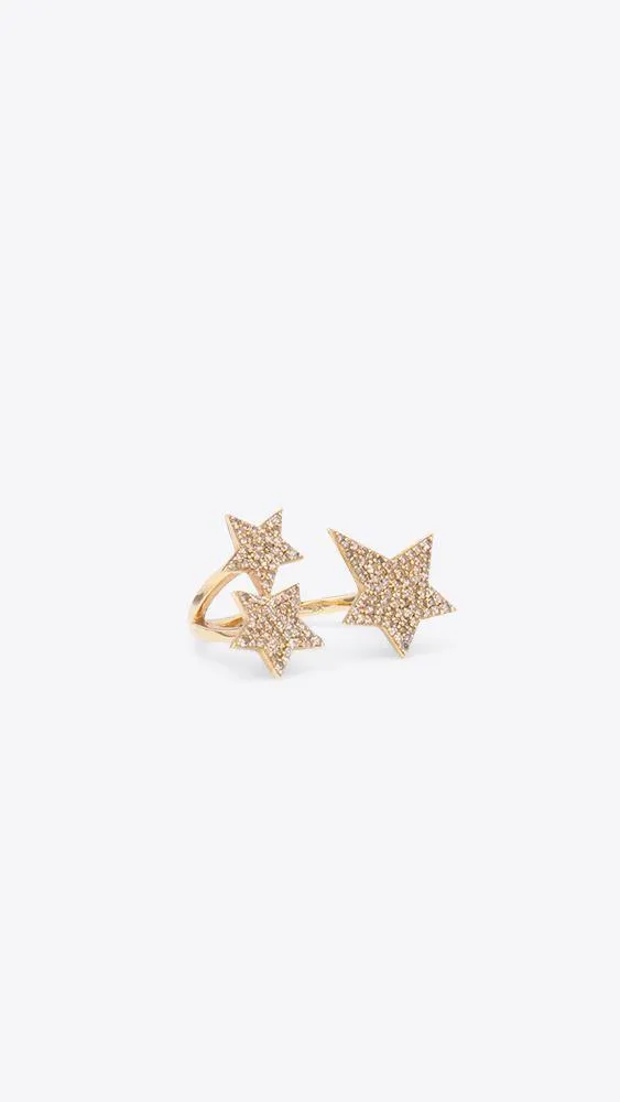 14k Gold Star Ring