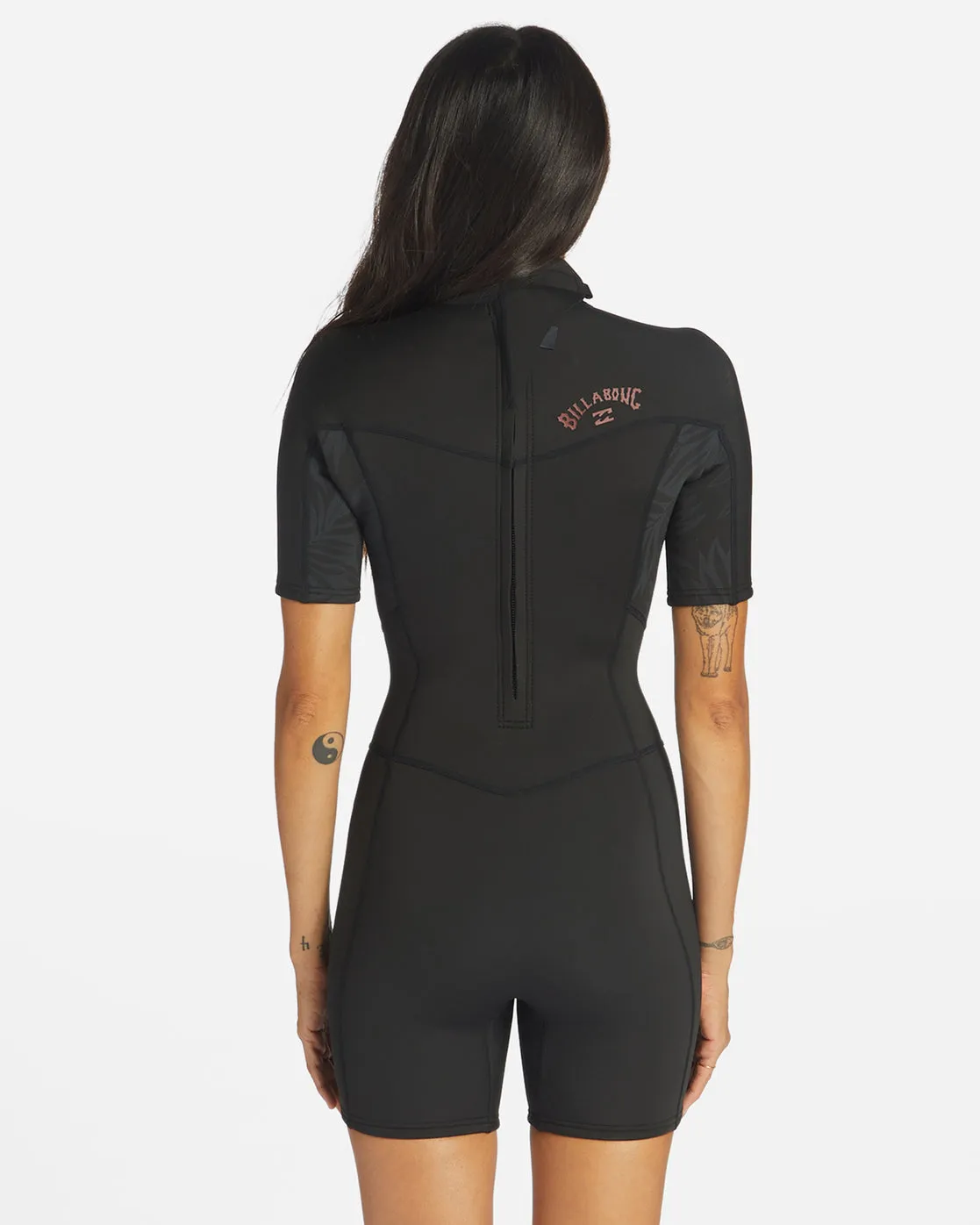 2/2 Synergy Back Zip Short Sleeve Springsuit - Wild Black