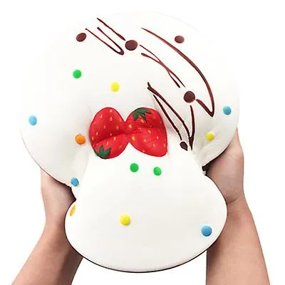 24.5*24.5*8.5cm white Oversized mousse cake Squishy Slow rebound Decompression toys for kids,adult AZ18314