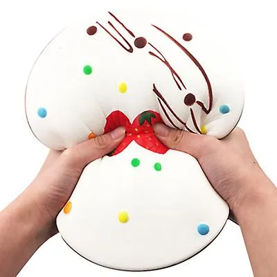 24.5*24.5*8.5cm white Oversized mousse cake Squishy Slow rebound Decompression toys for kids,adult AZ18314