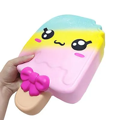 28*19.5*7cm. rainbow colors Squishies oversized ice cream Squishy Slow Rising Decompression toys ?for kids,adul AZ14735