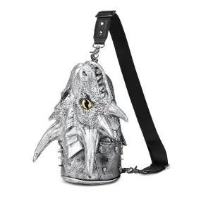 3D Backpack ,3d Chest Sling Messenger Bags Fashion Multi-Way Dragon Head Crossbody Bag