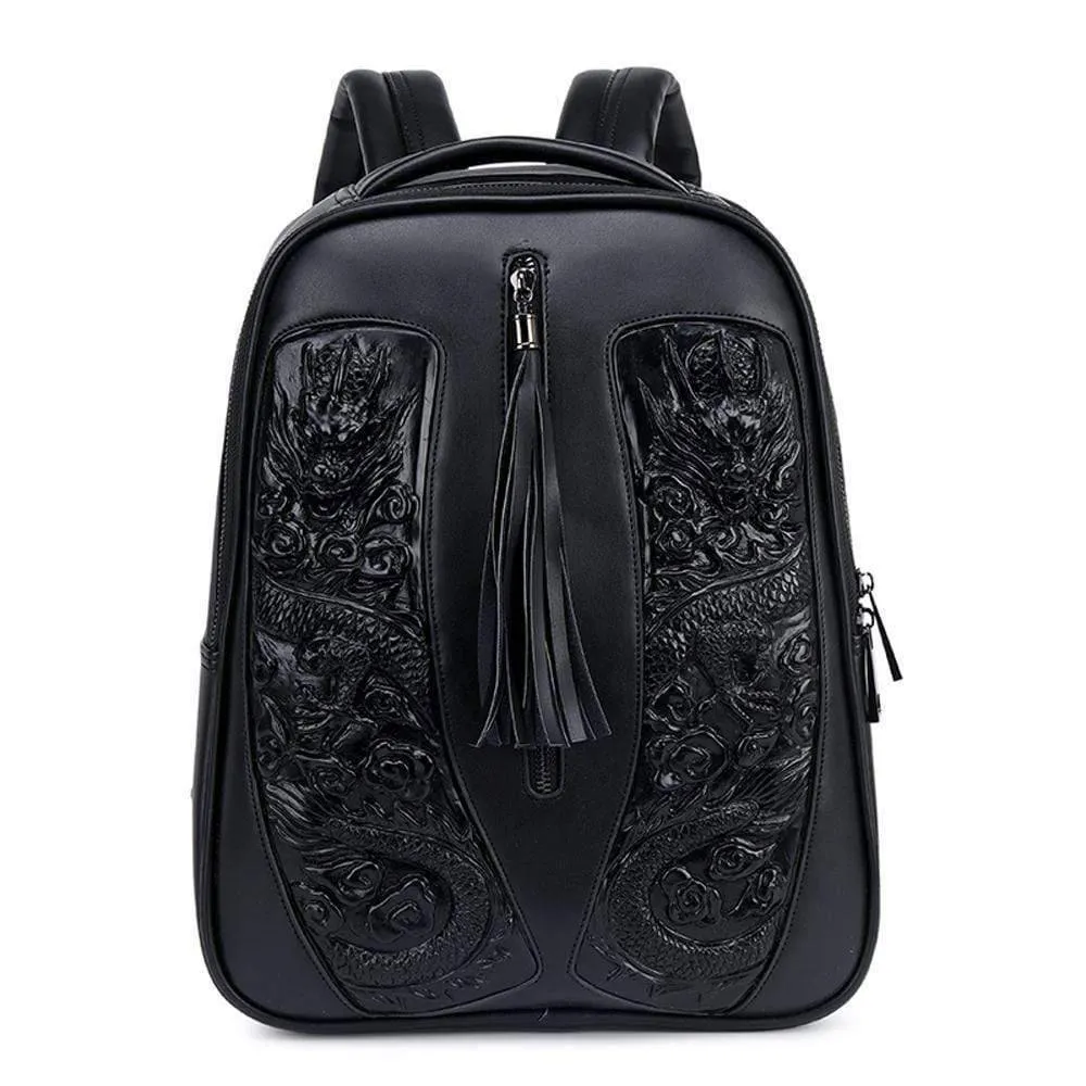 3D Backpack 3D Chinese Double Flying Dragon Backpack