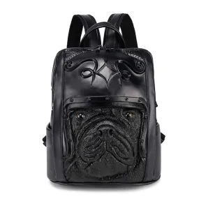 3D Backpack 3D Sha Pei Dog With Helmet Waterproof Backpack