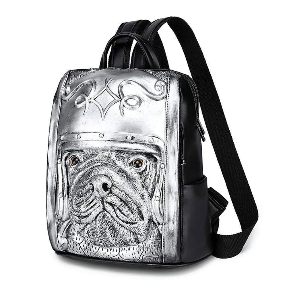 3D Backpack 3D Sha Pei Dog With Helmet Waterproof Backpack