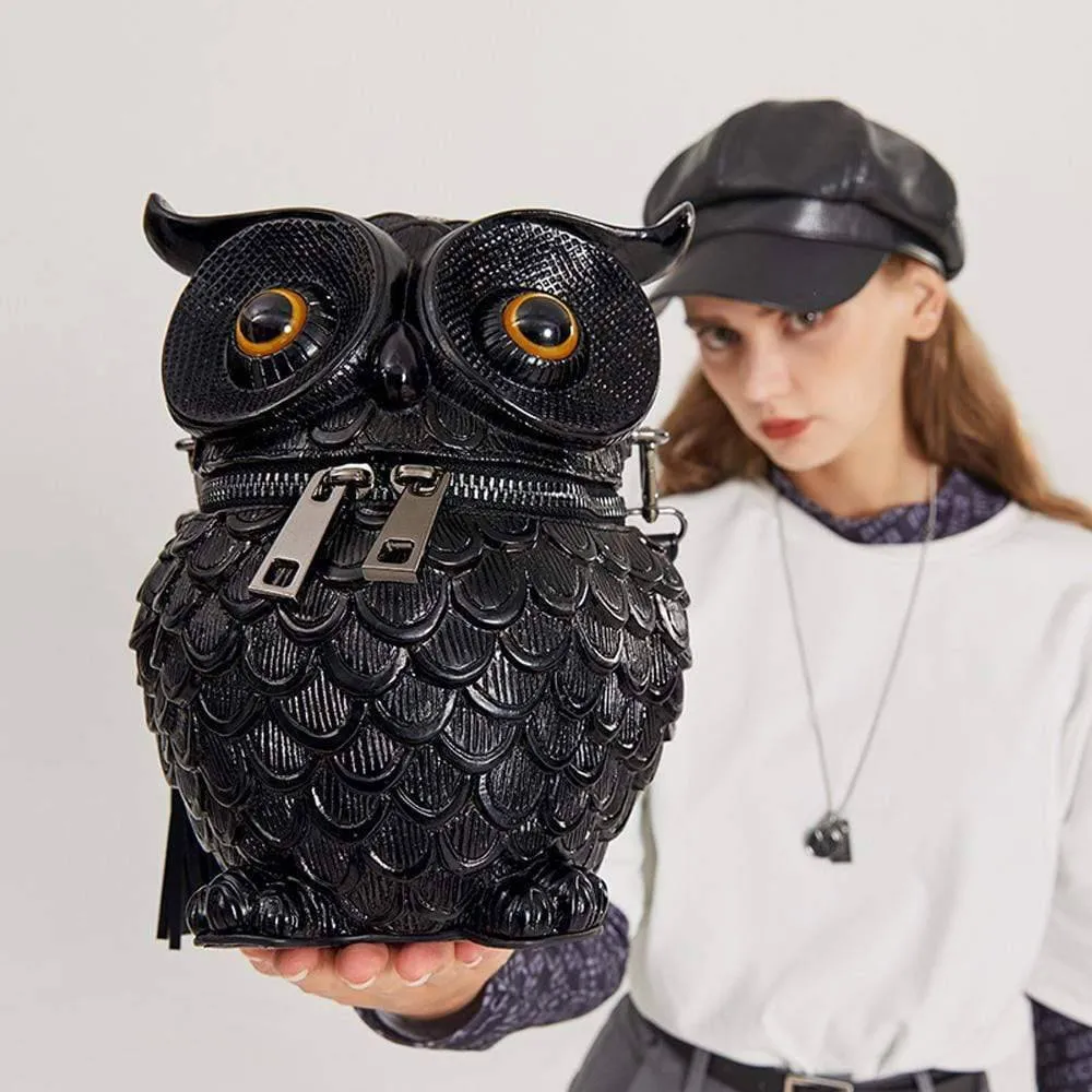 3D  Owl Handle Shoulder Messenger Cross body Backpack