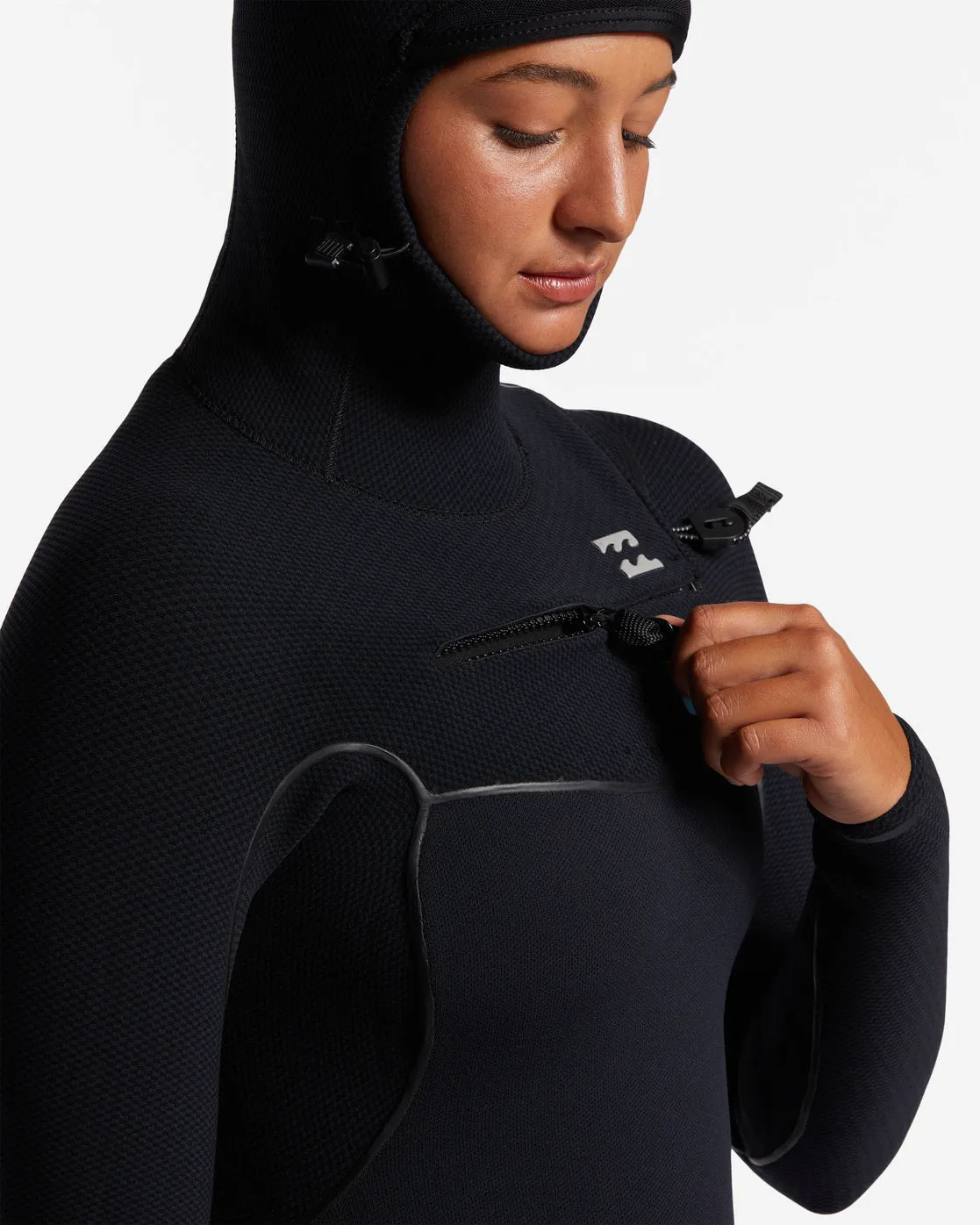 5/4 Furnace Chest Zip Hooded Wetsuit - Midnight Trails