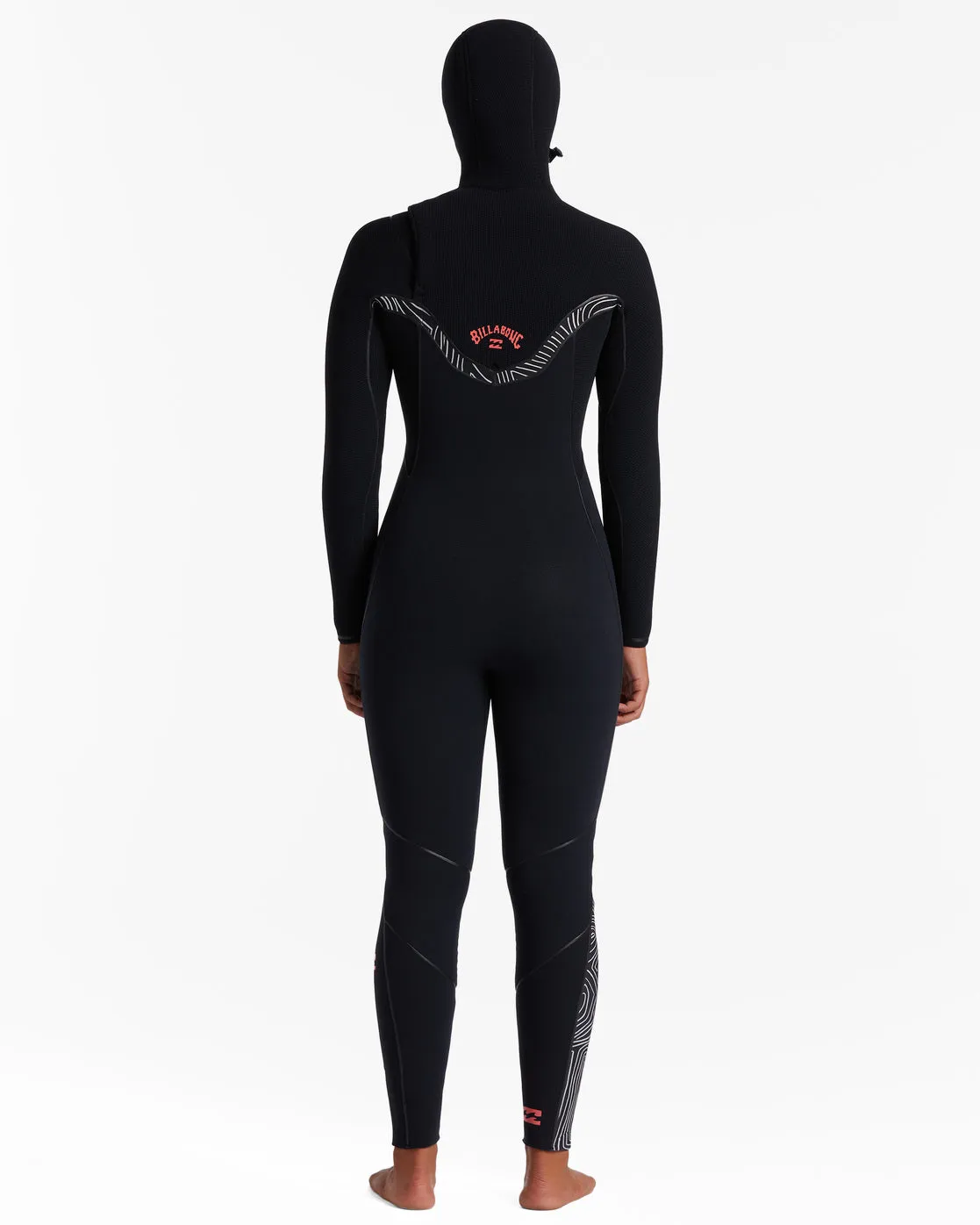 5/4 Furnace Chest Zip Hooded Wetsuit - Midnight Trails