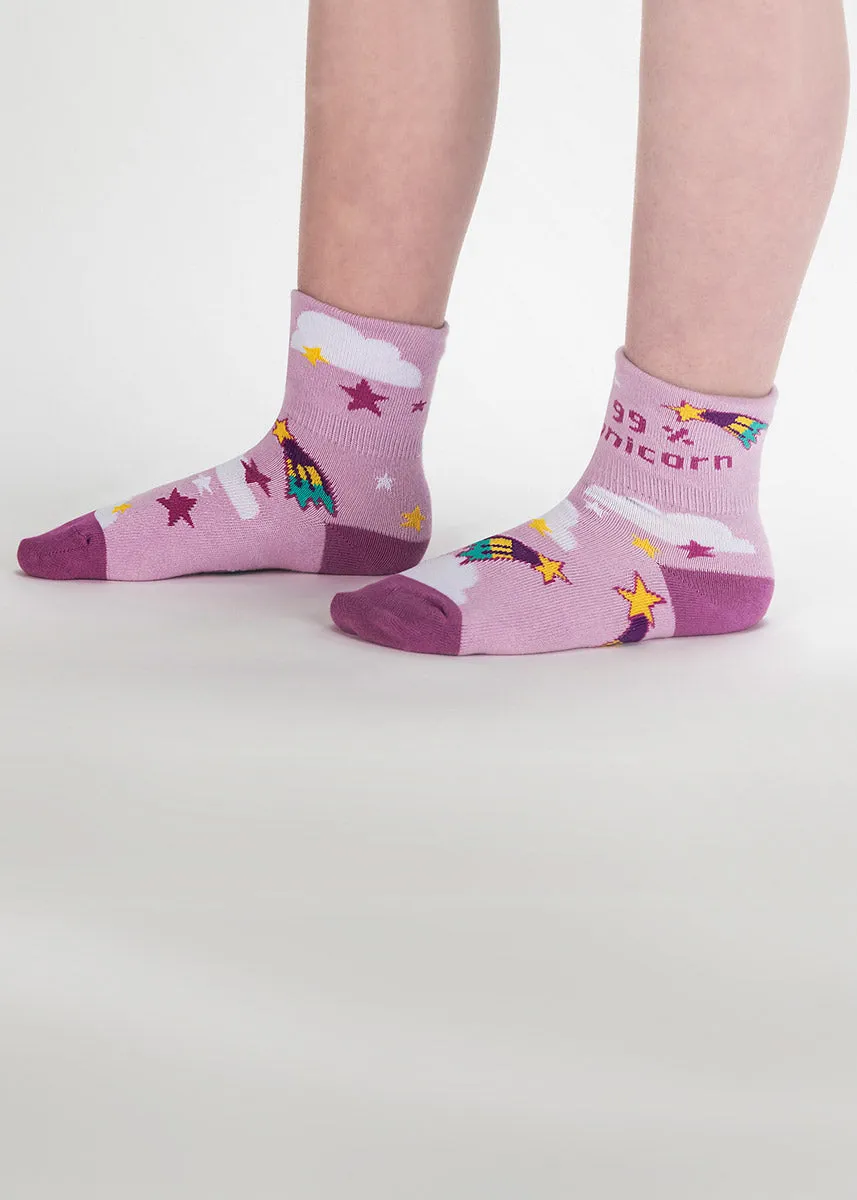 99% Unicorn Kids' Cuff Ankle Socks