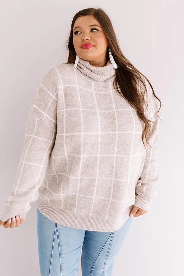 A Latte Love Sweater In Birch   Curves