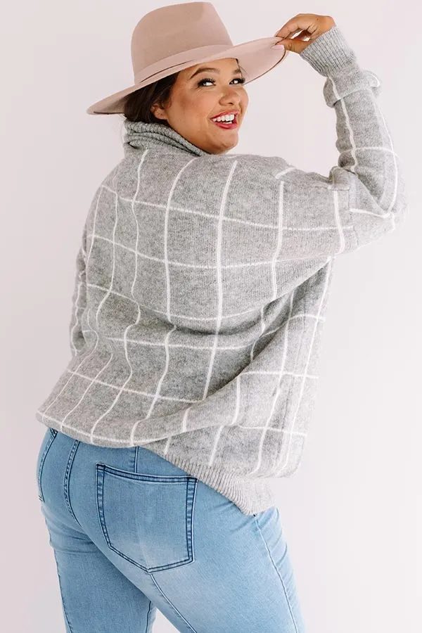 A Latte Love Sweater In Grey   Curves