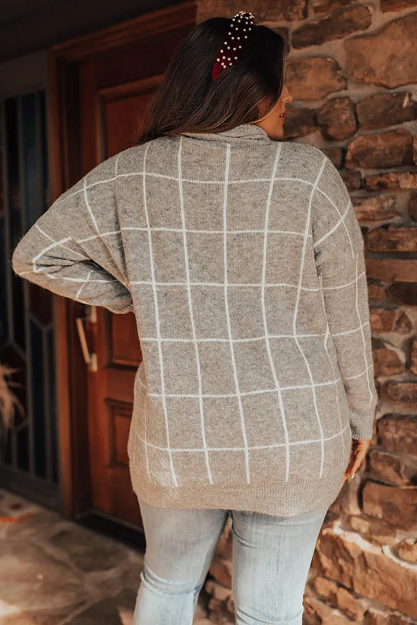 A Latte Love Sweater In Grey   Curves