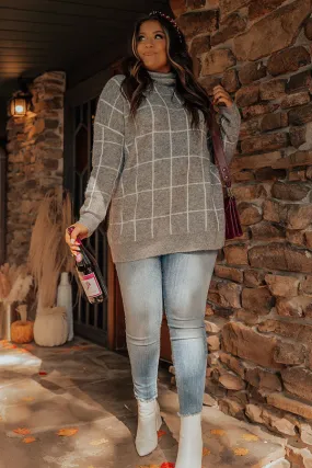 A Latte Love Sweater In Grey   Curves