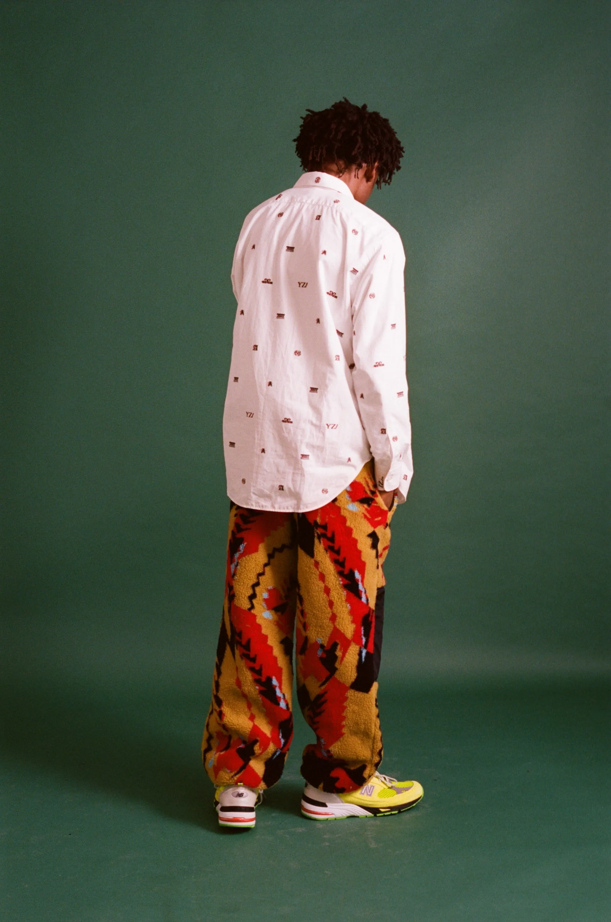 Abstract Fleece Pants