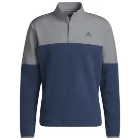 adidas DWR 22 Block 1/4 Zip Pullover - Grey Three/Crew Navy