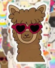 Alpaca Stickers Glossy