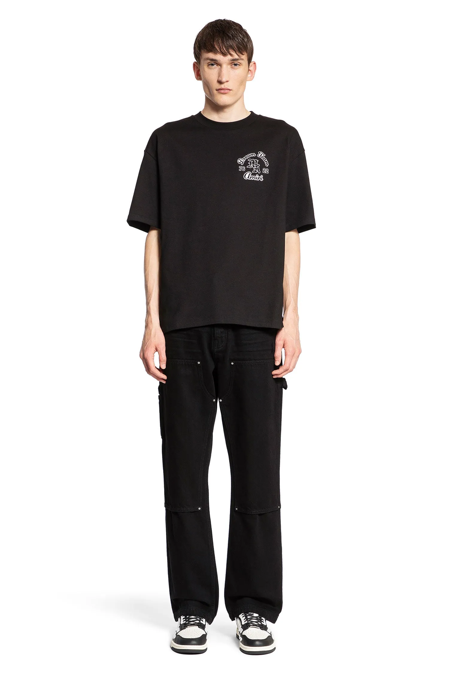 AMIRI MAN BLACK T-SHIRTS & TANK TOPS