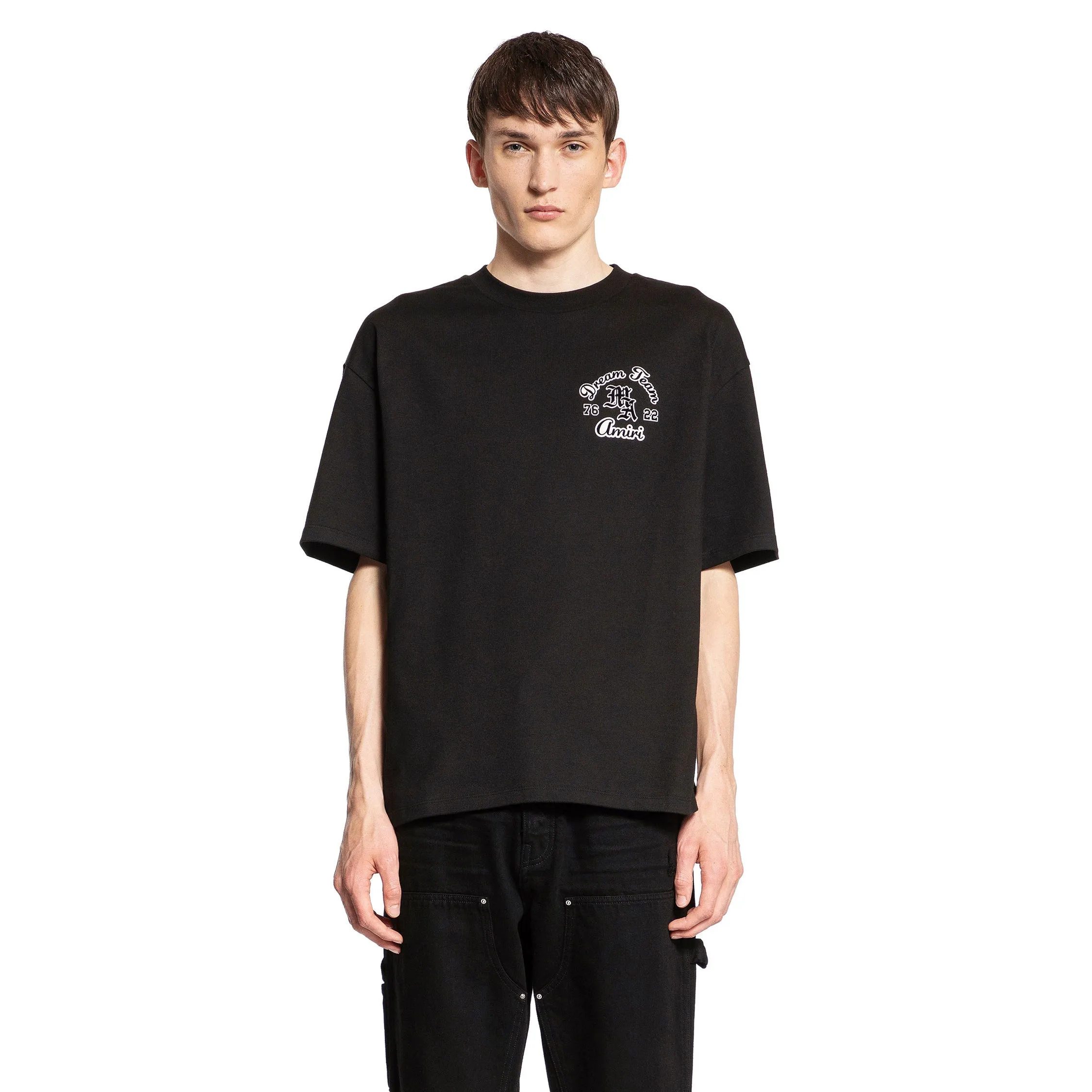 AMIRI MAN BLACK T-SHIRTS & TANK TOPS