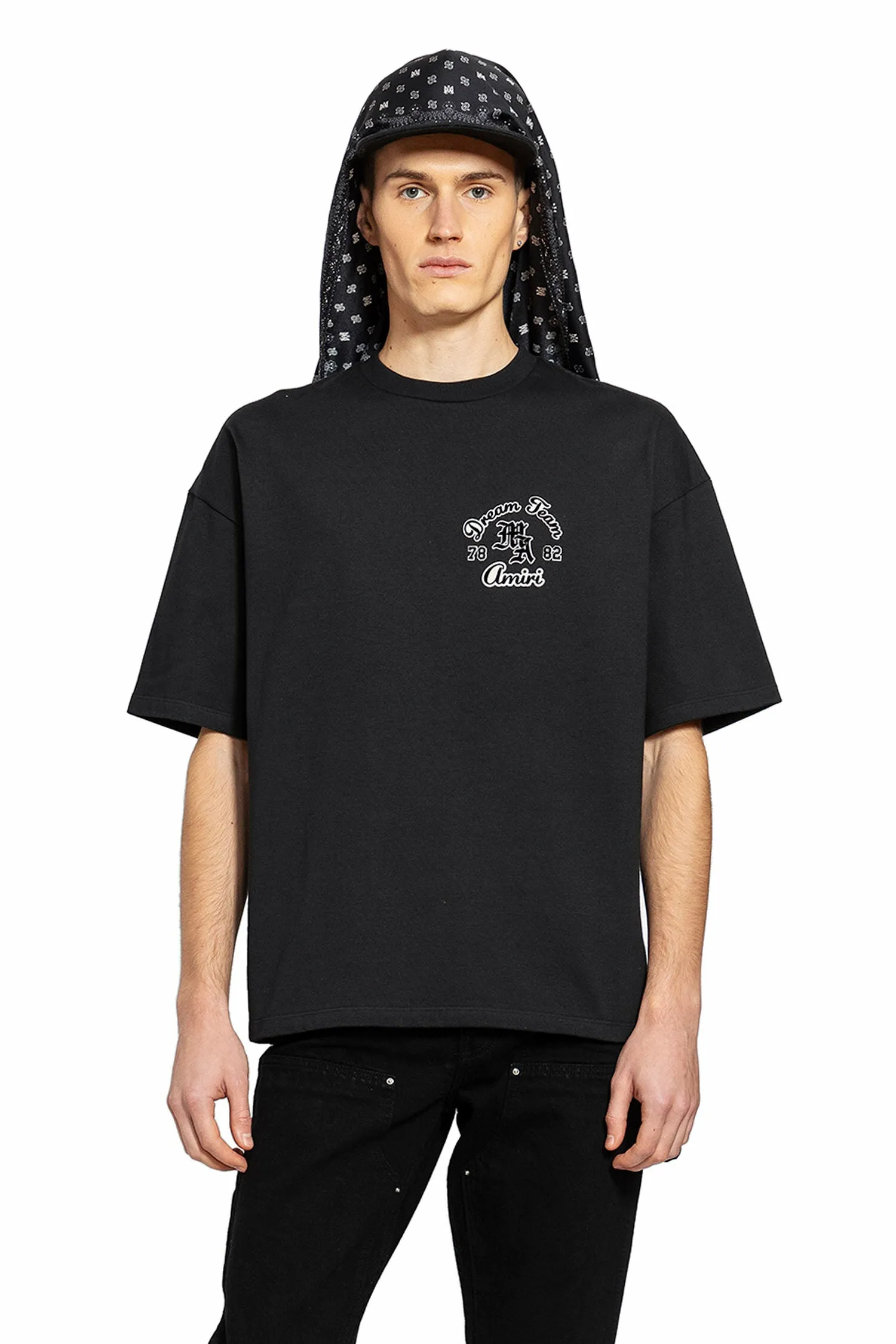 AMIRI MAN BLACK T-SHIRTS & TANK TOPS