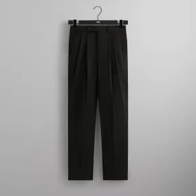 &Kin Tropical Wool Kylan Pleated Trouser - Black