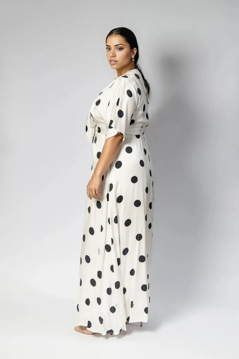 Angelika Silk Spot Dress