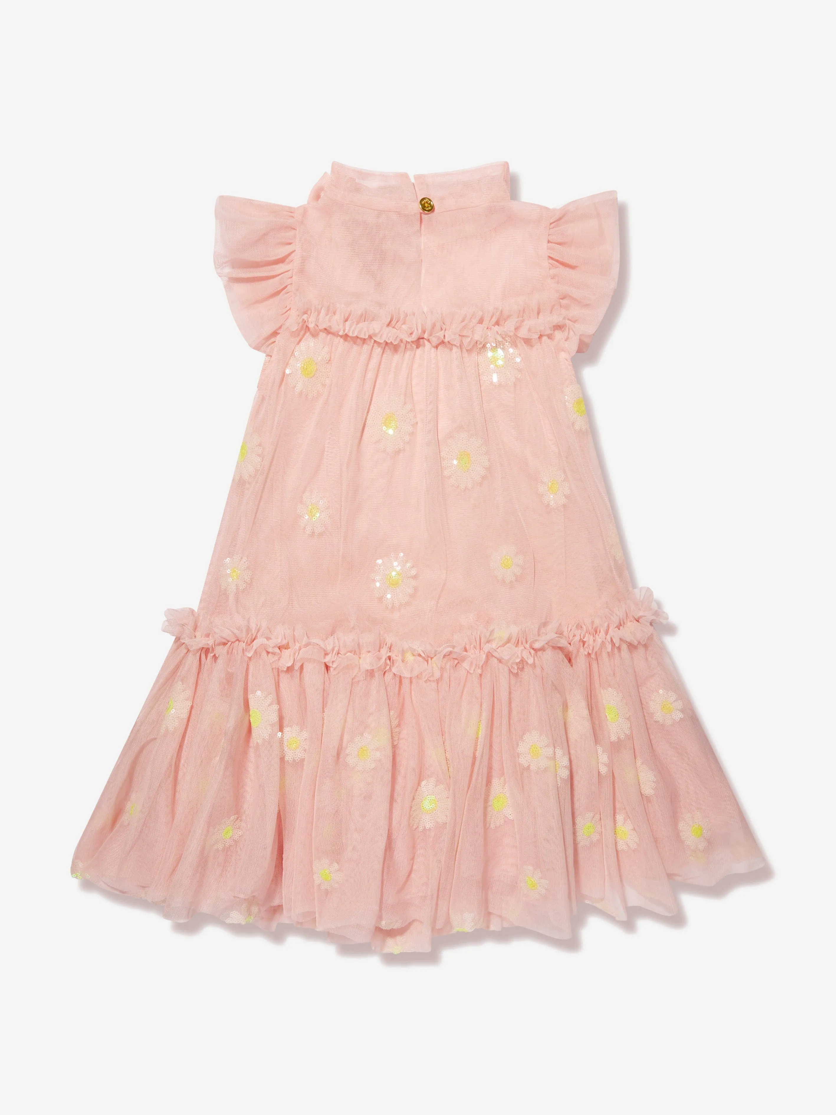 Angels Face Girls Marigold Sequin Daisy Dress in Pink