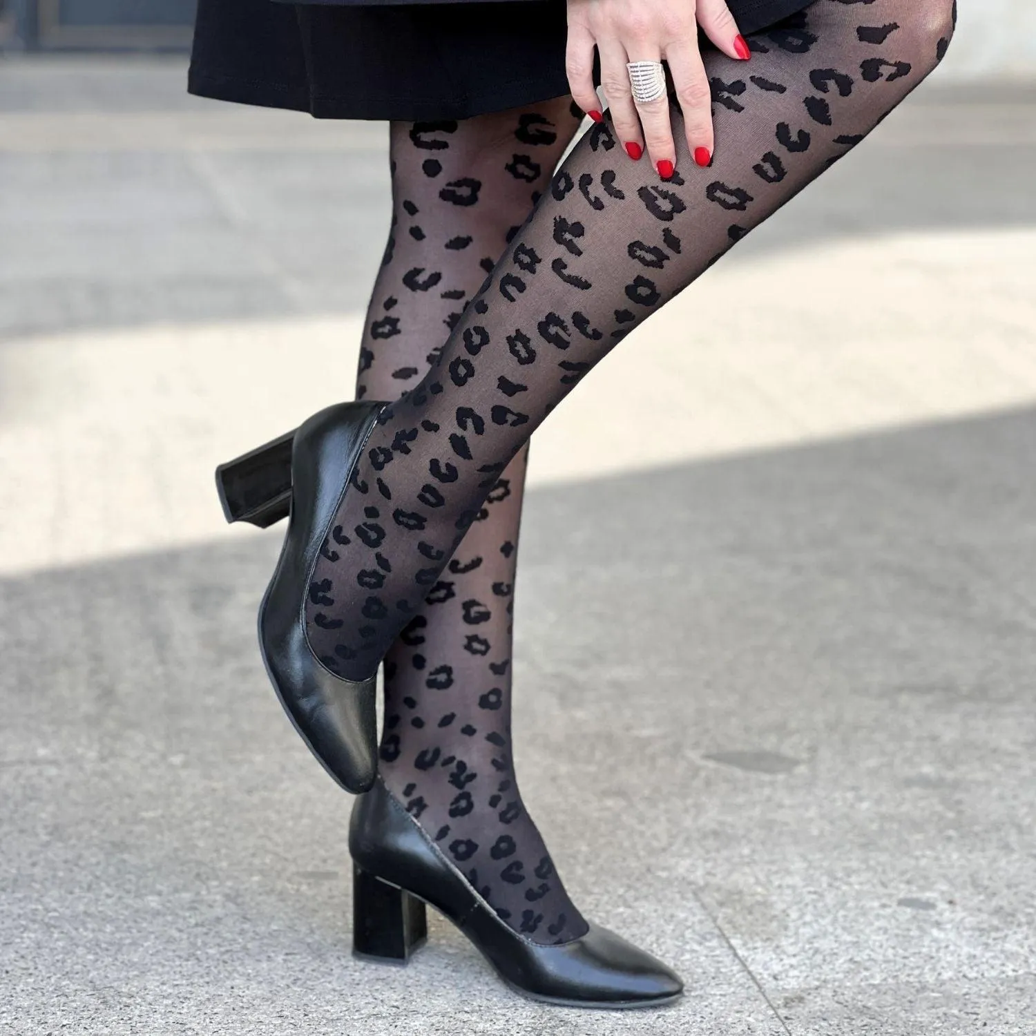 Animal Print Tights