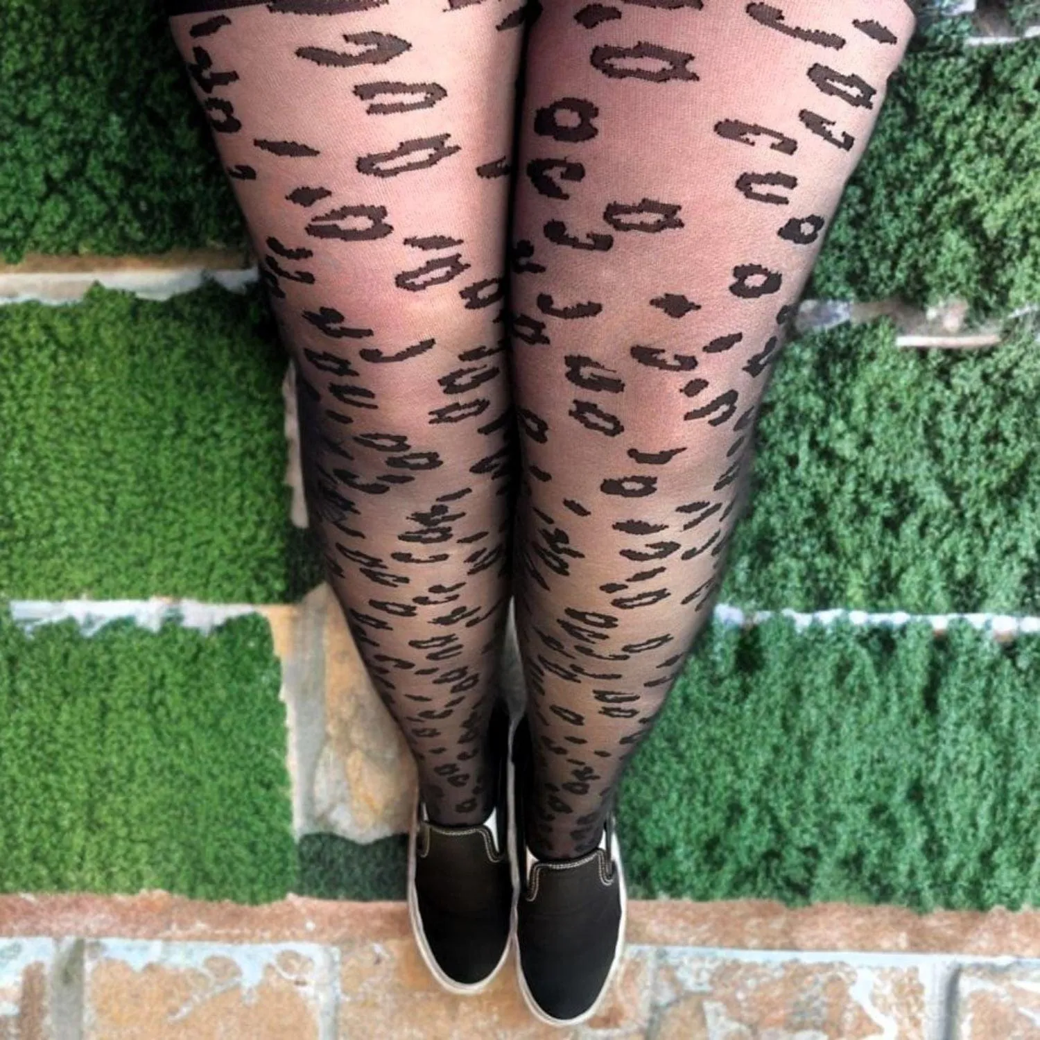 Animal Print Tights