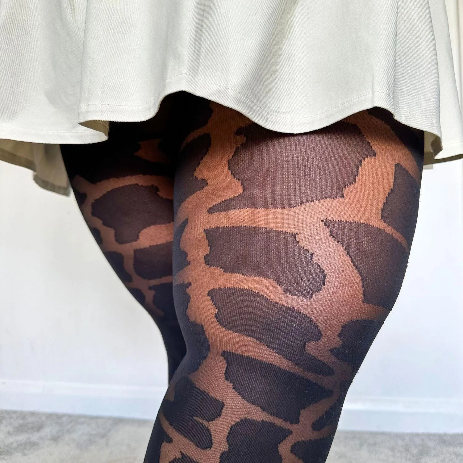 Animal Print Tights