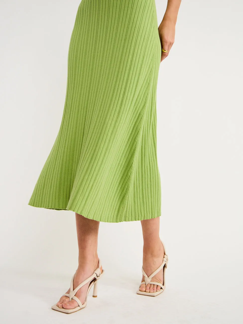 Anna Quan Penelope Dress in Matcha Cream