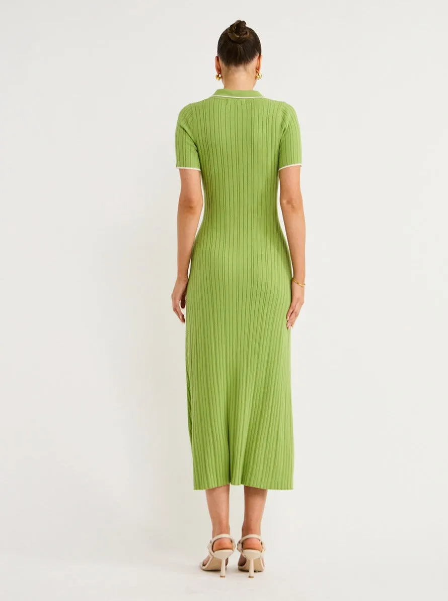 Anna Quan Penelope Dress in Matcha Cream