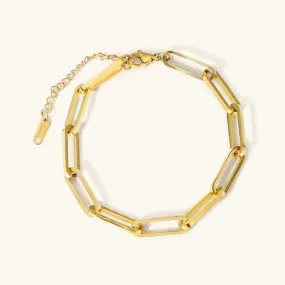 Asta Gold Paperclip Chain Bracelet