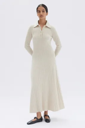 Astrae Wool Rib Maxi Dress