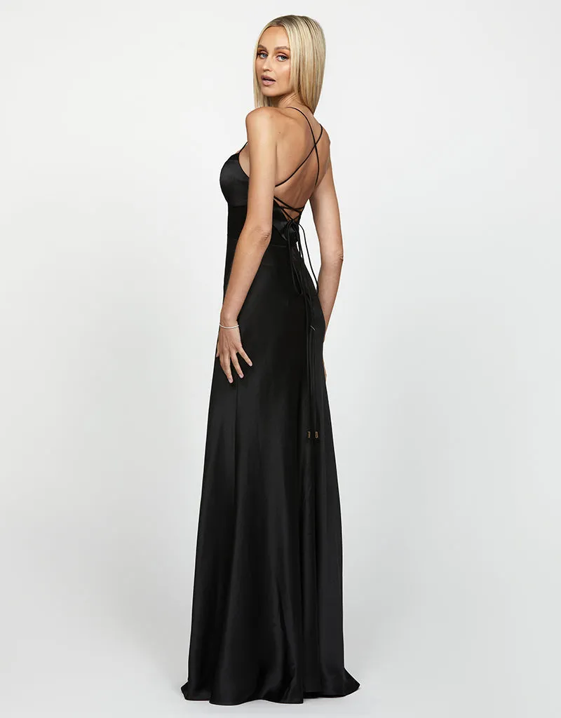 AUGUSTA SHEER PANELLED GOWN B62D06L