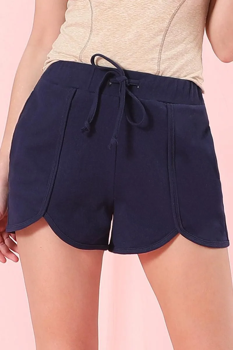 BANDED HIGH WAIST SHORT BINDING PANTS WITH STRING