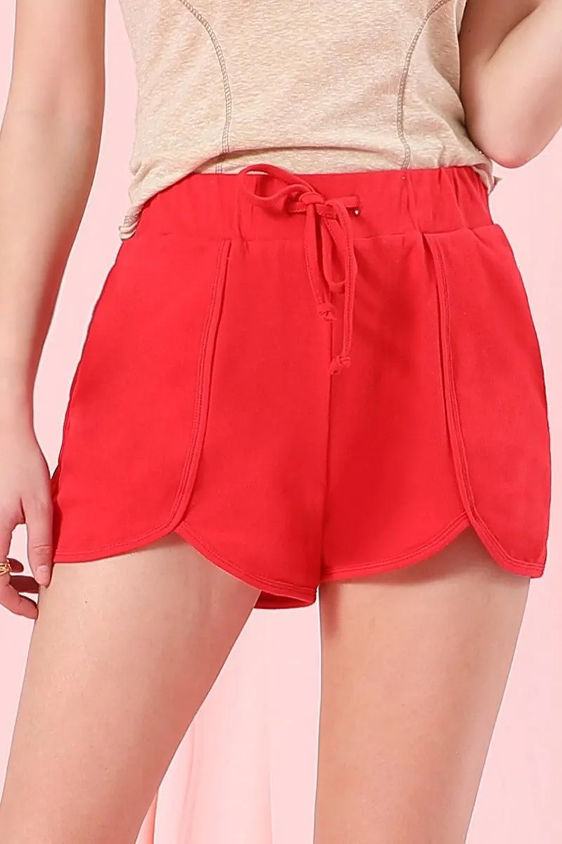 BANDED HIGH WAIST SHORT BINDING PANTS WITH STRING