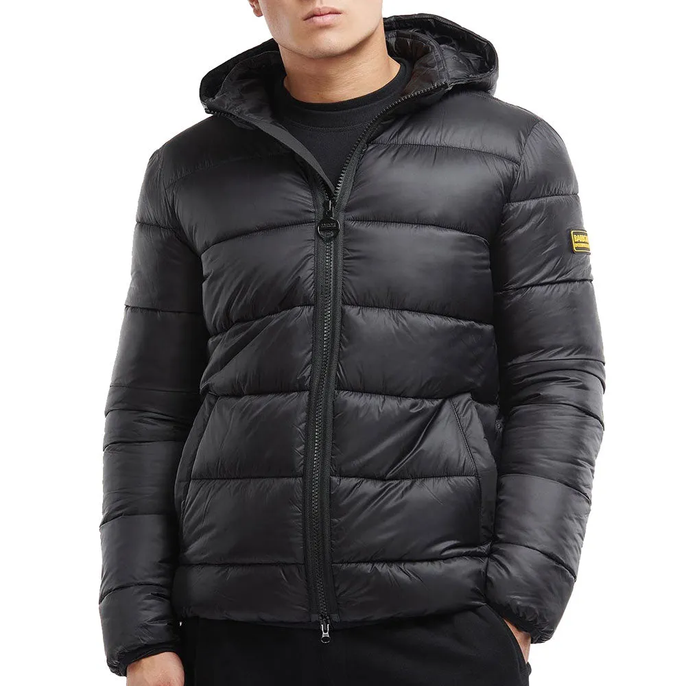 Barbour International Mens Legacy Bobber Quilted Jacket - Black