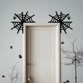 Bats Pumpkins Spider Webs Door Frame Halloween Decorative Item