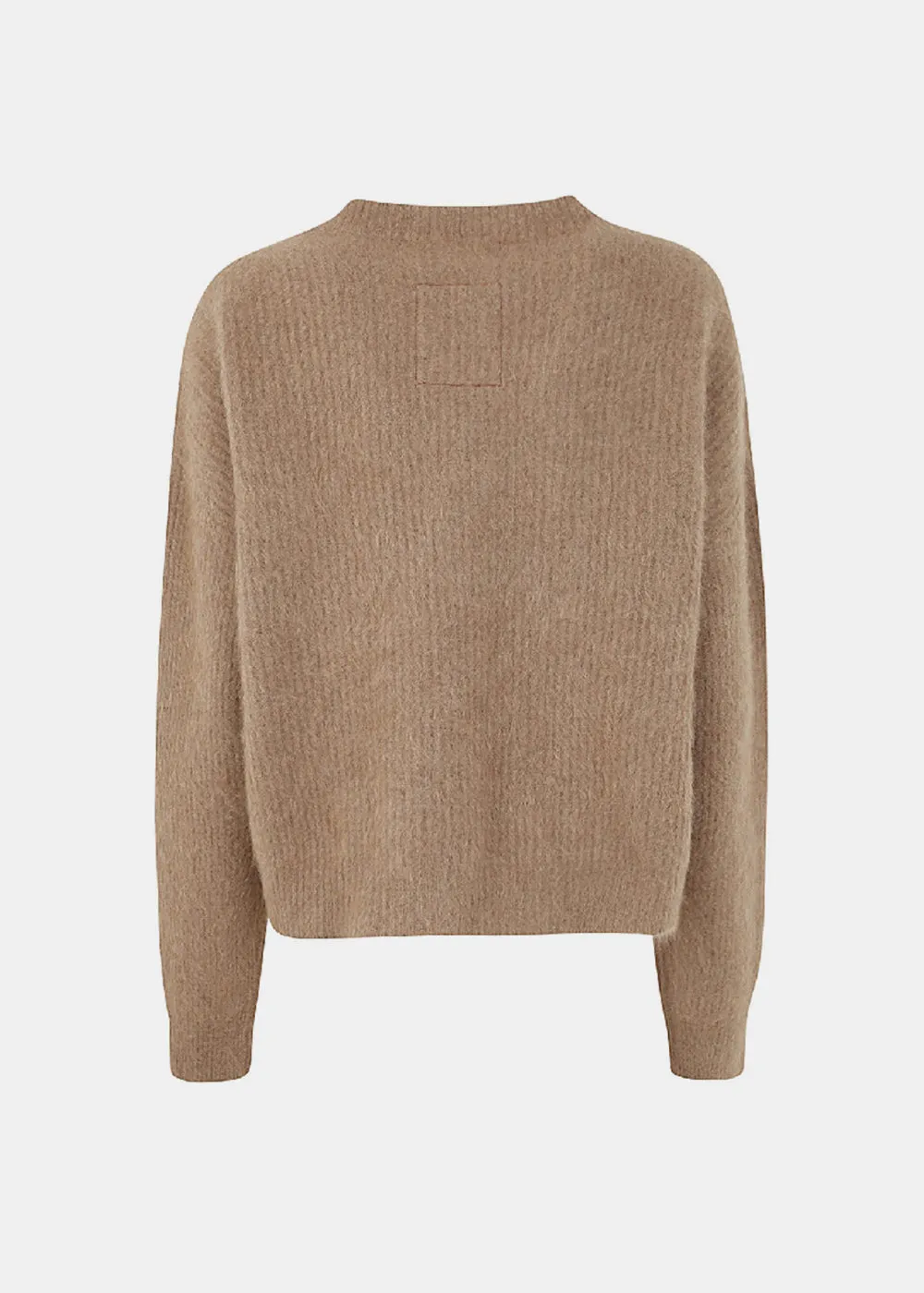 Beige Round Neck Jumper