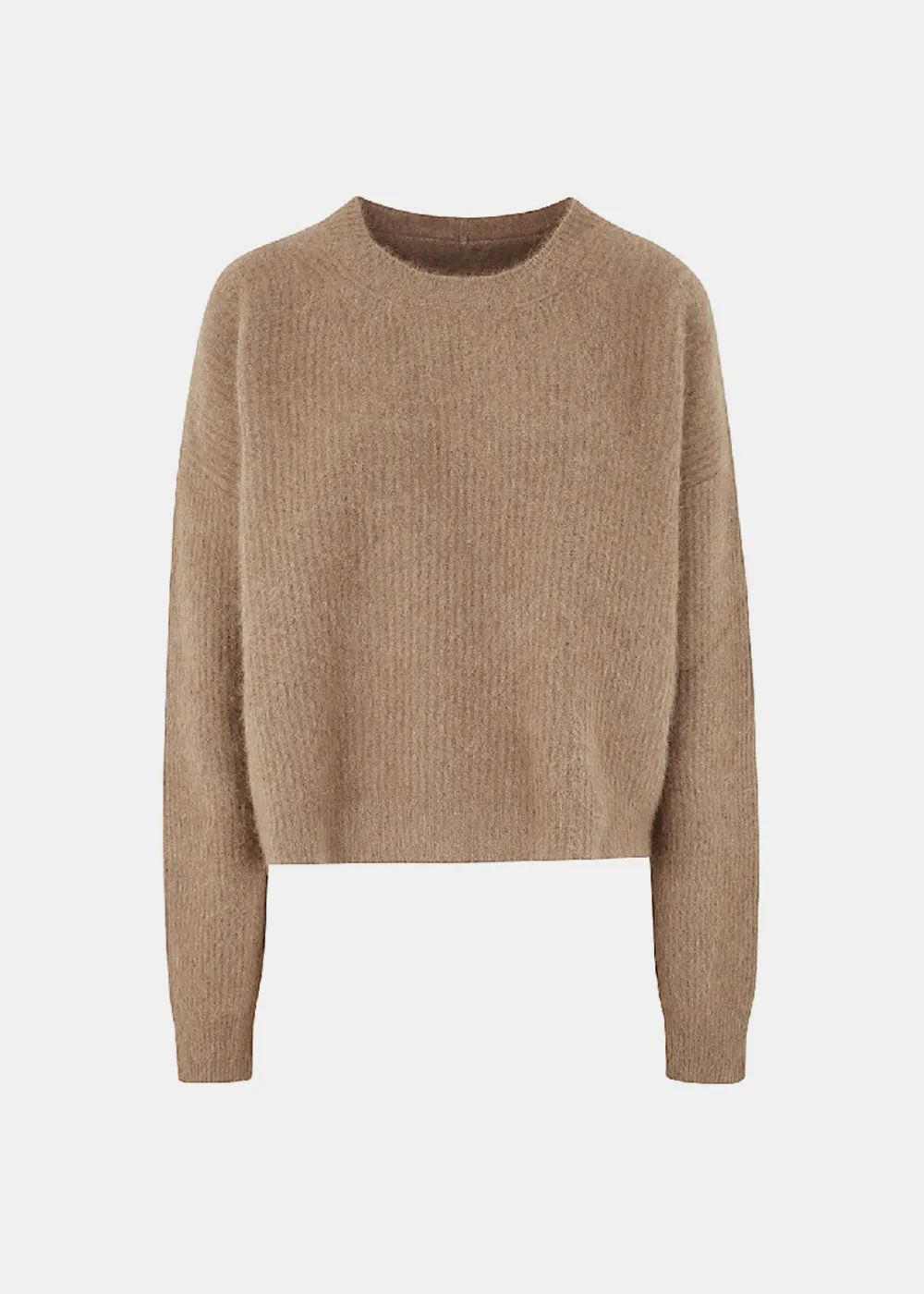 Beige Round Neck Jumper