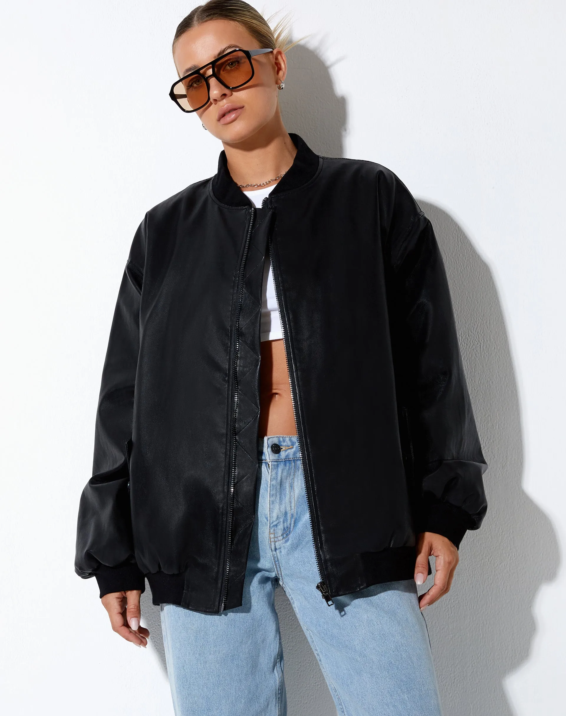 Benta Jacket in PU Black