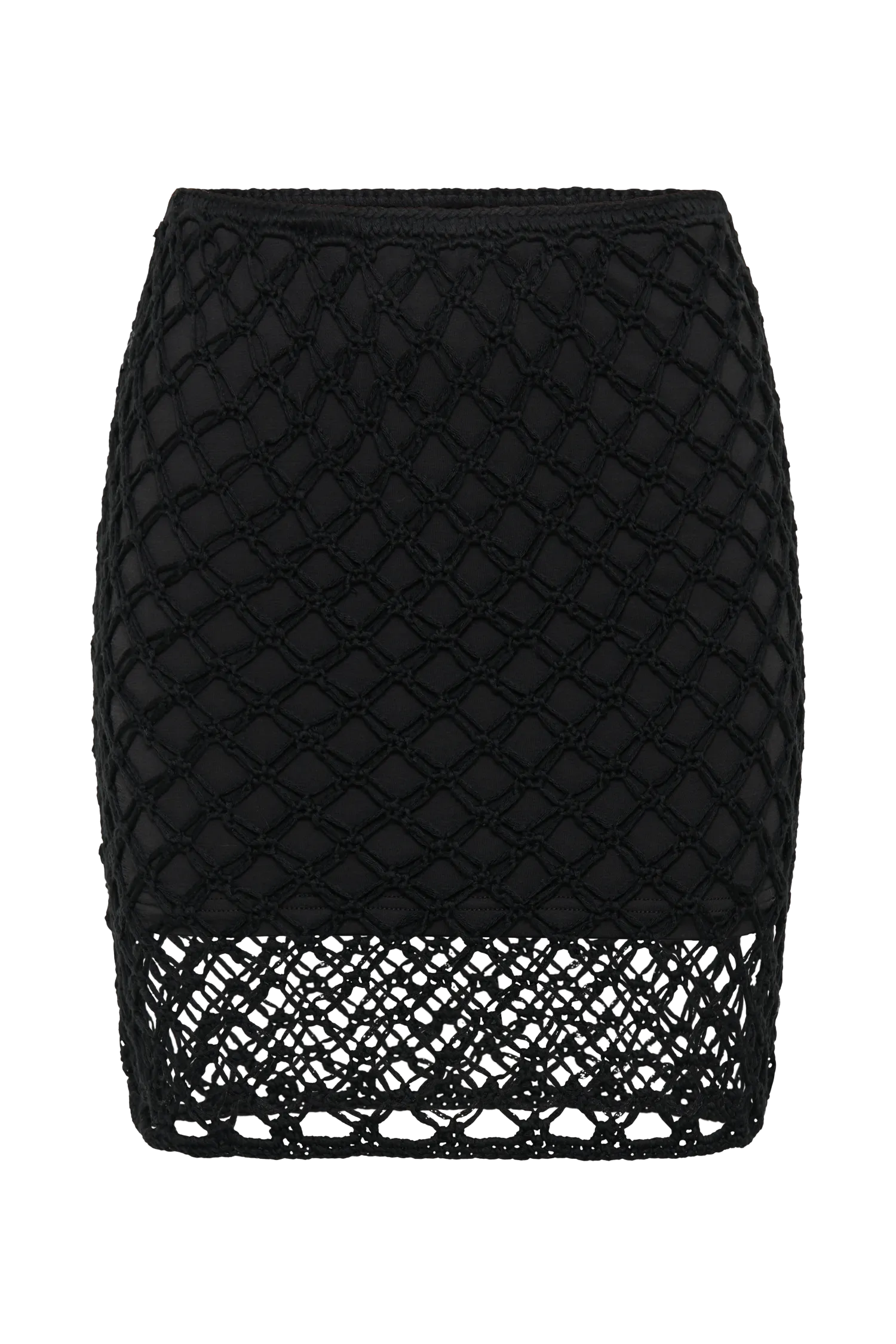 Braelyn Knit Low Rise Mini Skirt - Black