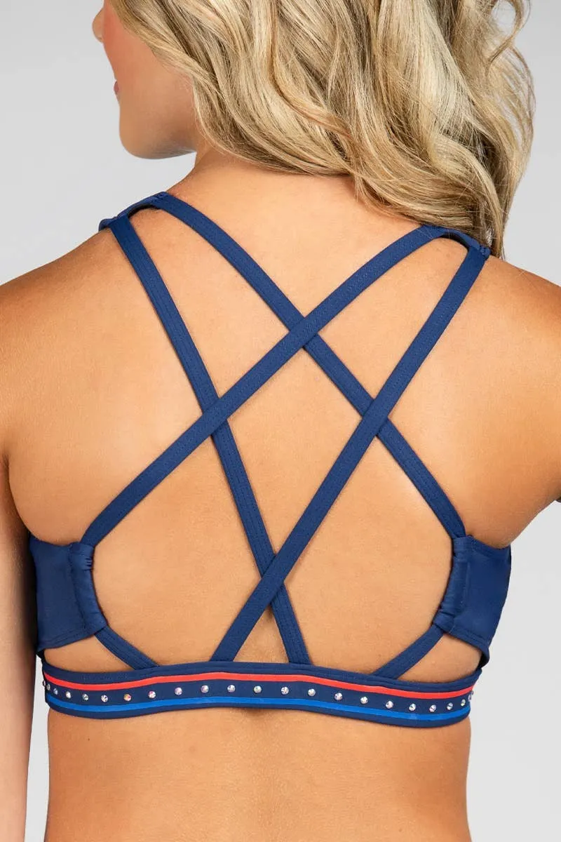 Brandy Sports Bra in Stars and Stripes