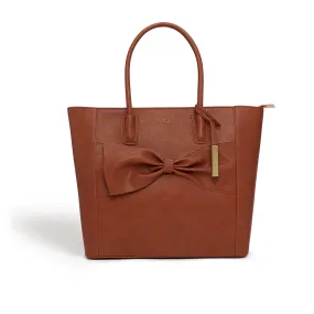 Brown - Eufala Vegan Tote Handbag