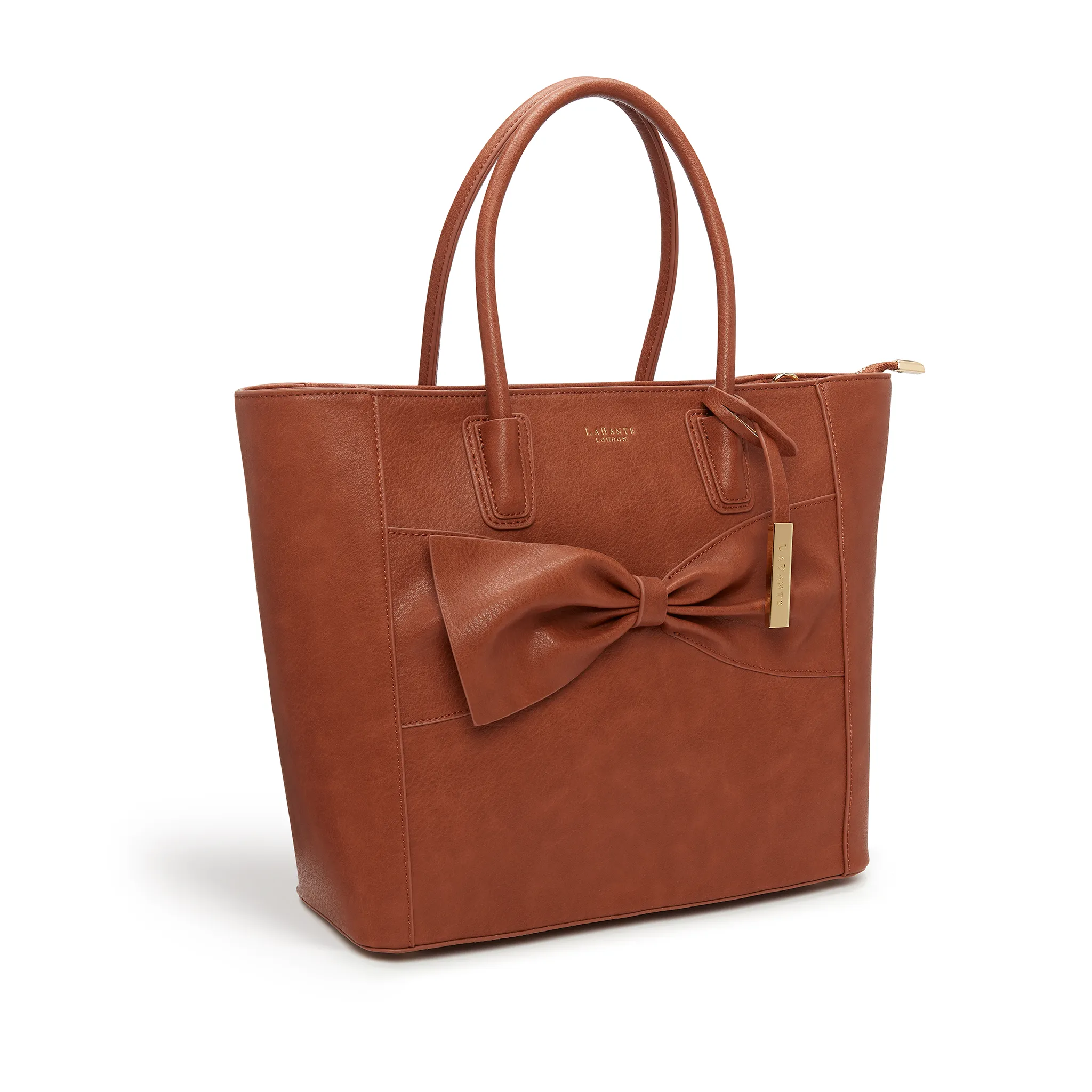 Brown - Eufala Vegan Tote Handbag