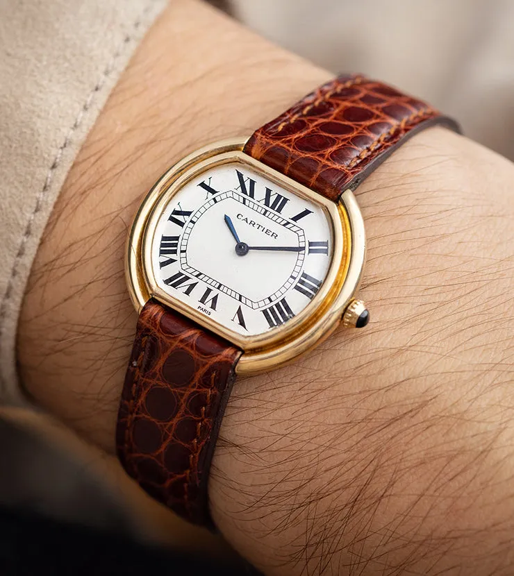 Cartier Paris Gondole Ellipse 1970s 18kt Yellow Gold Large Size