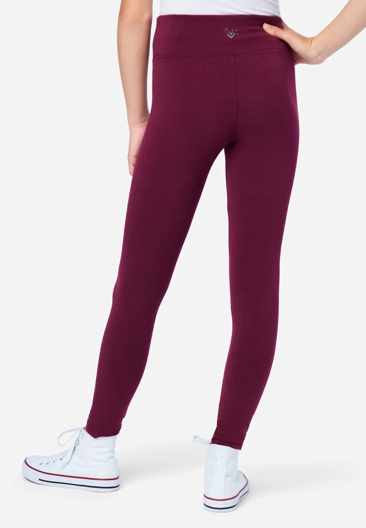 Casual High-Rise Full-Length Leggings